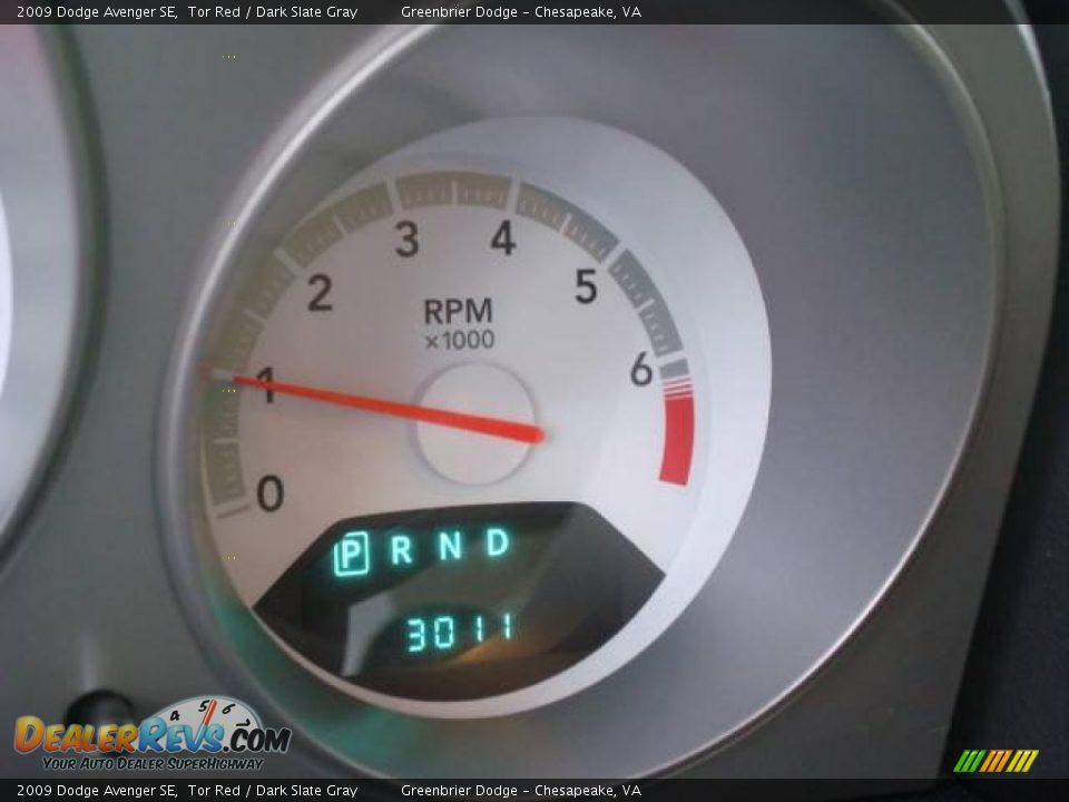 2009 Dodge Avenger SE Tor Red / Dark Slate Gray Photo #17