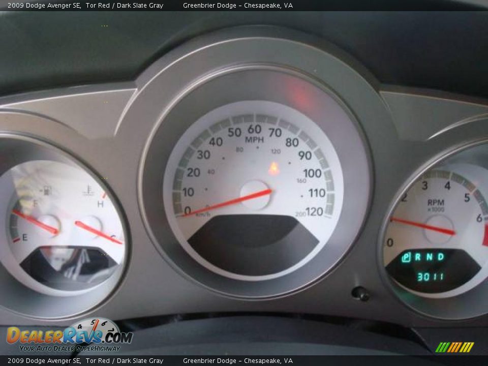 2009 Dodge Avenger SE Tor Red / Dark Slate Gray Photo #18