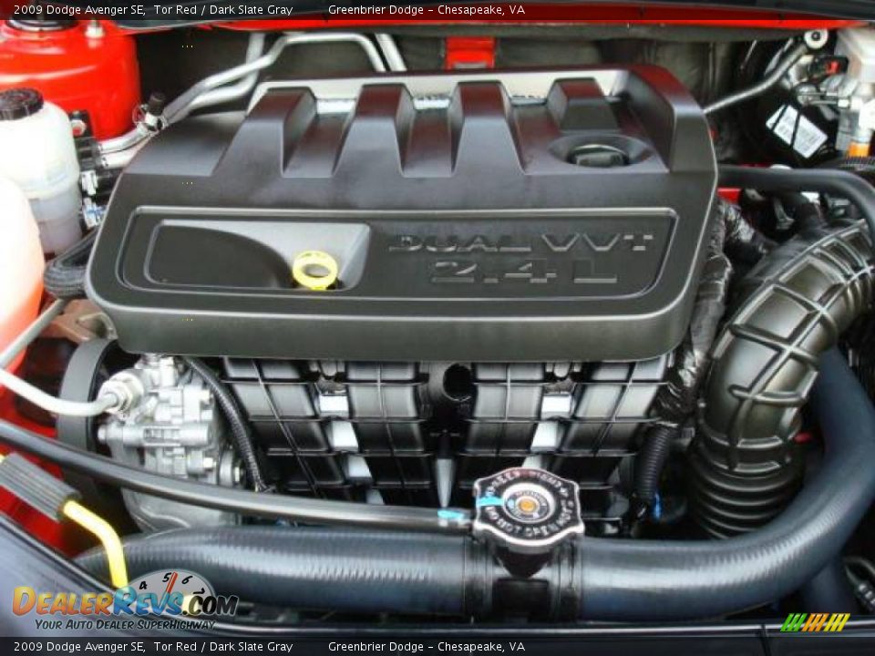 2009 Dodge Avenger SE Tor Red / Dark Slate Gray Photo #23