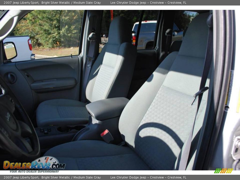 2007 Jeep Liberty Sport Bright Silver Metallic / Medium Slate Gray Photo #14