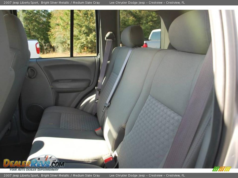 2007 Jeep Liberty Sport Bright Silver Metallic / Medium Slate Gray Photo #21