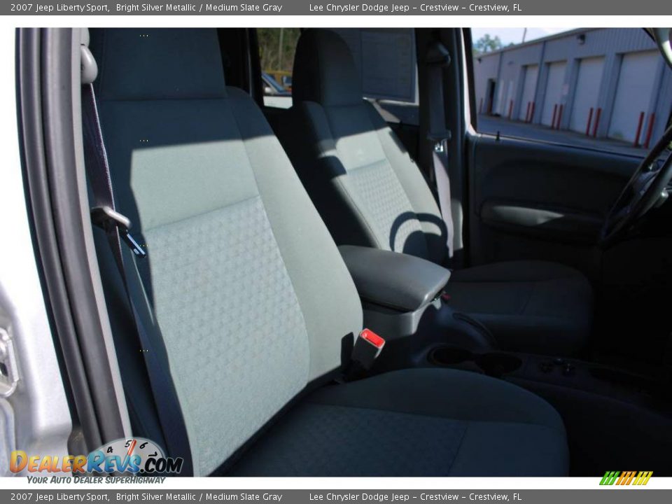 2007 Jeep Liberty Sport Bright Silver Metallic / Medium Slate Gray Photo #26