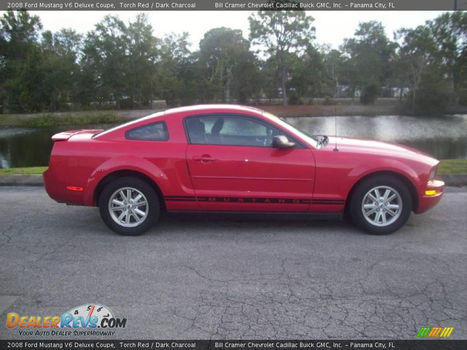 2008 Ford Mustang V6 Deluxe Coupe Torch Red / Dark Charcoal Photo #1