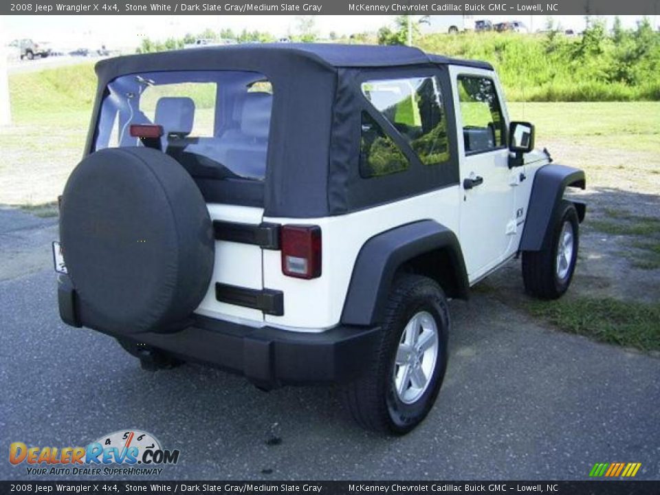 2008 Jeep Wrangler X 4x4 Stone White / Dark Slate Gray/Medium Slate Gray Photo #8