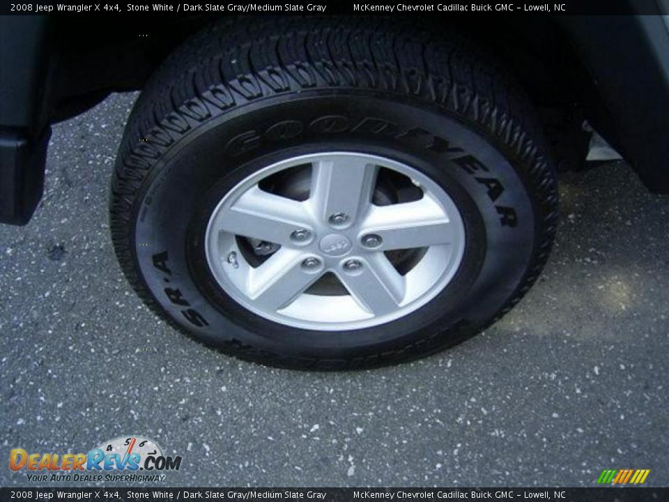 2008 Jeep Wrangler X 4x4 Stone White / Dark Slate Gray/Medium Slate Gray Photo #9