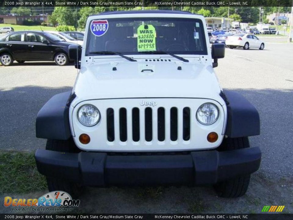 2008 Jeep Wrangler X 4x4 Stone White / Dark Slate Gray/Medium Slate Gray Photo #12