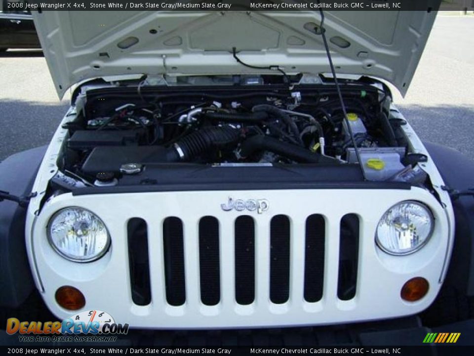 2008 Jeep Wrangler X 4x4 Stone White / Dark Slate Gray/Medium Slate Gray Photo #13