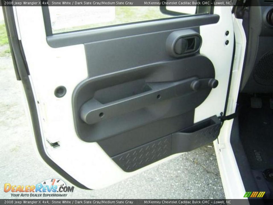 2008 Jeep Wrangler X 4x4 Stone White / Dark Slate Gray/Medium Slate Gray Photo #16