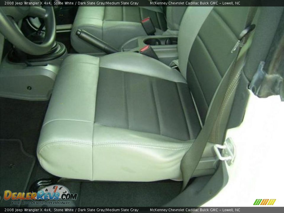 2008 Jeep Wrangler X 4x4 Stone White / Dark Slate Gray/Medium Slate Gray Photo #17