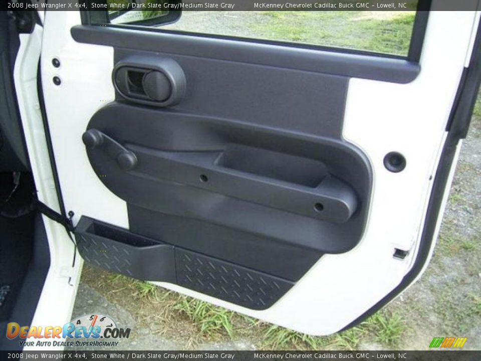 2008 Jeep Wrangler X 4x4 Stone White / Dark Slate Gray/Medium Slate Gray Photo #19
