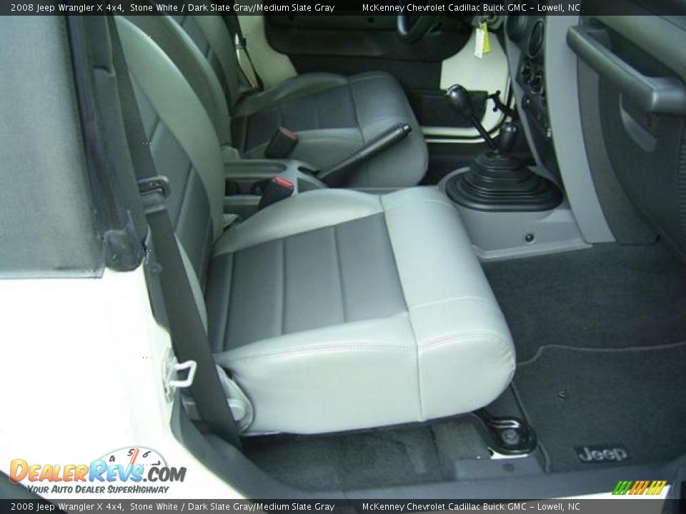 2008 Jeep Wrangler X 4x4 Stone White / Dark Slate Gray/Medium Slate Gray Photo #20
