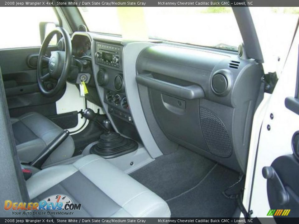 2008 Jeep Wrangler X 4x4 Stone White / Dark Slate Gray/Medium Slate Gray Photo #21