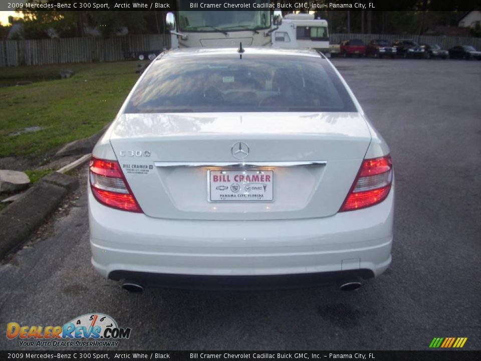 2009 Mercedes-Benz C 300 Sport Arctic White / Black Photo #3