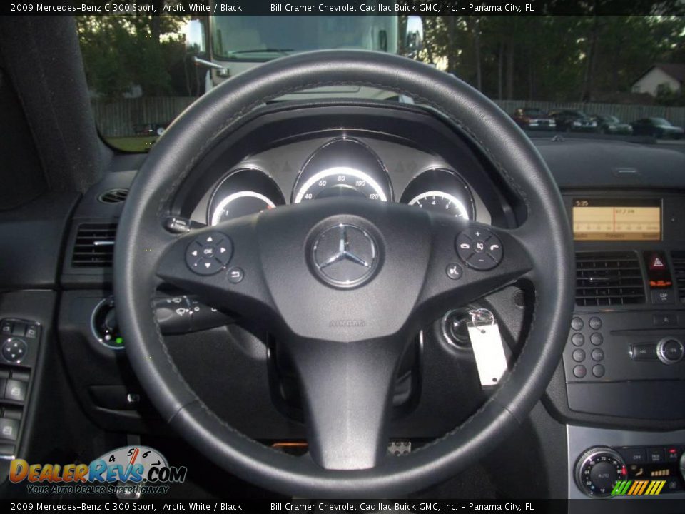 2009 Mercedes-Benz C 300 Sport Arctic White / Black Photo #6