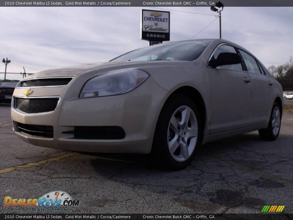 2010 Chevrolet Malibu LS Sedan Gold Mist Metallic / Cocoa/Cashmere Photo #1