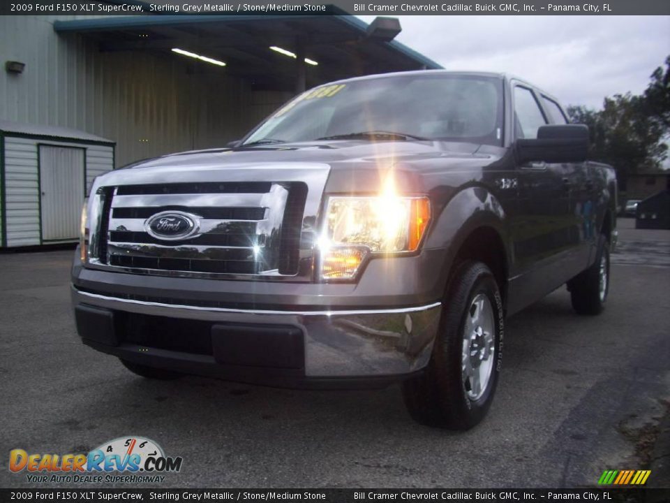 2009 Ford F150 XLT SuperCrew Sterling Grey Metallic / Stone/Medium Stone Photo #2