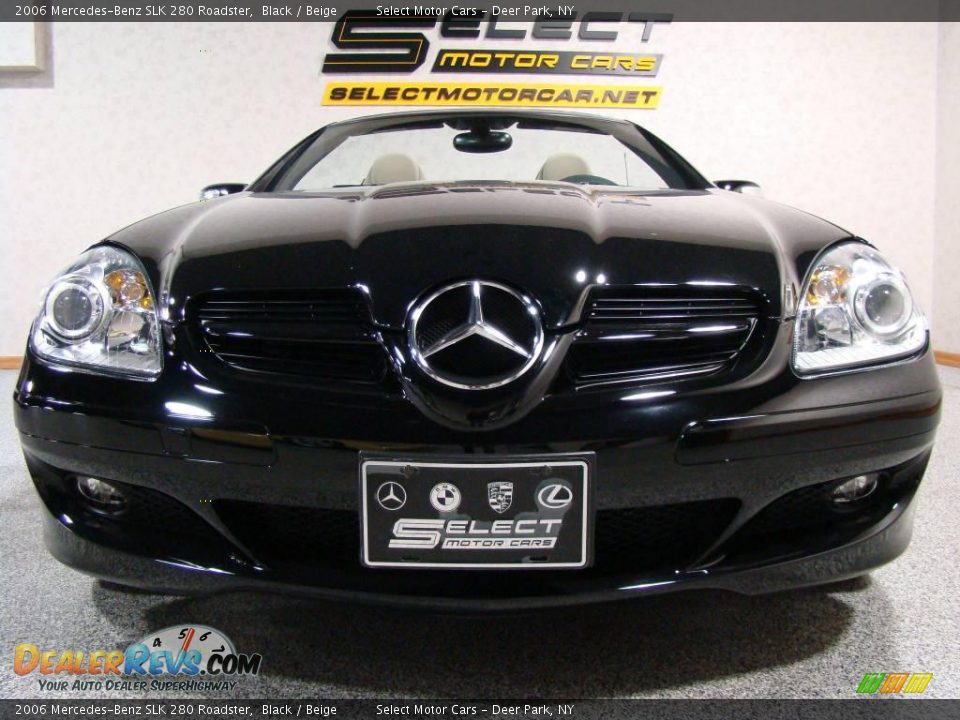 2006 Mercedes-Benz SLK 280 Roadster Black / Beige Photo #2