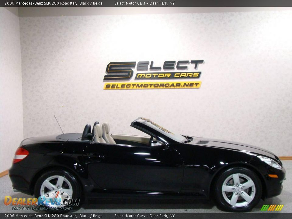 2006 Mercedes-Benz SLK 280 Roadster Black / Beige Photo #4