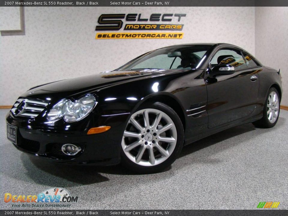 2007 Mercedes-Benz SL 550 Roadster Black / Black Photo #1