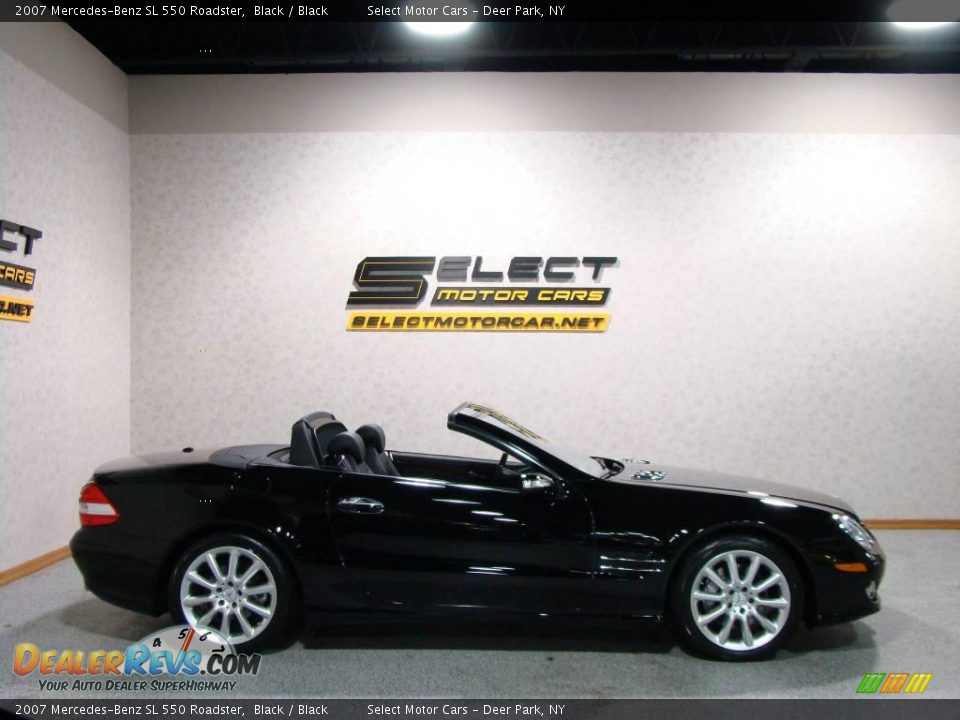 2007 Mercedes-Benz SL 550 Roadster Black / Black Photo #4