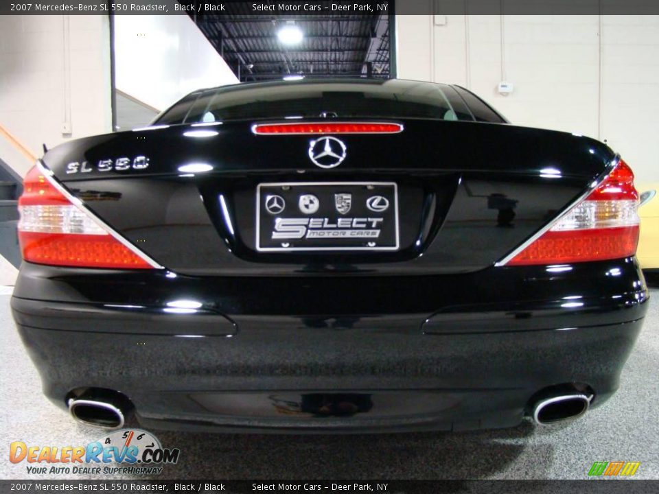 2007 Mercedes-Benz SL 550 Roadster Black / Black Photo #5