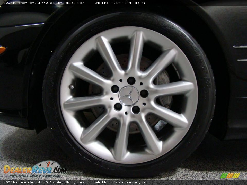 2007 Mercedes-Benz SL 550 Roadster Black / Black Photo #6