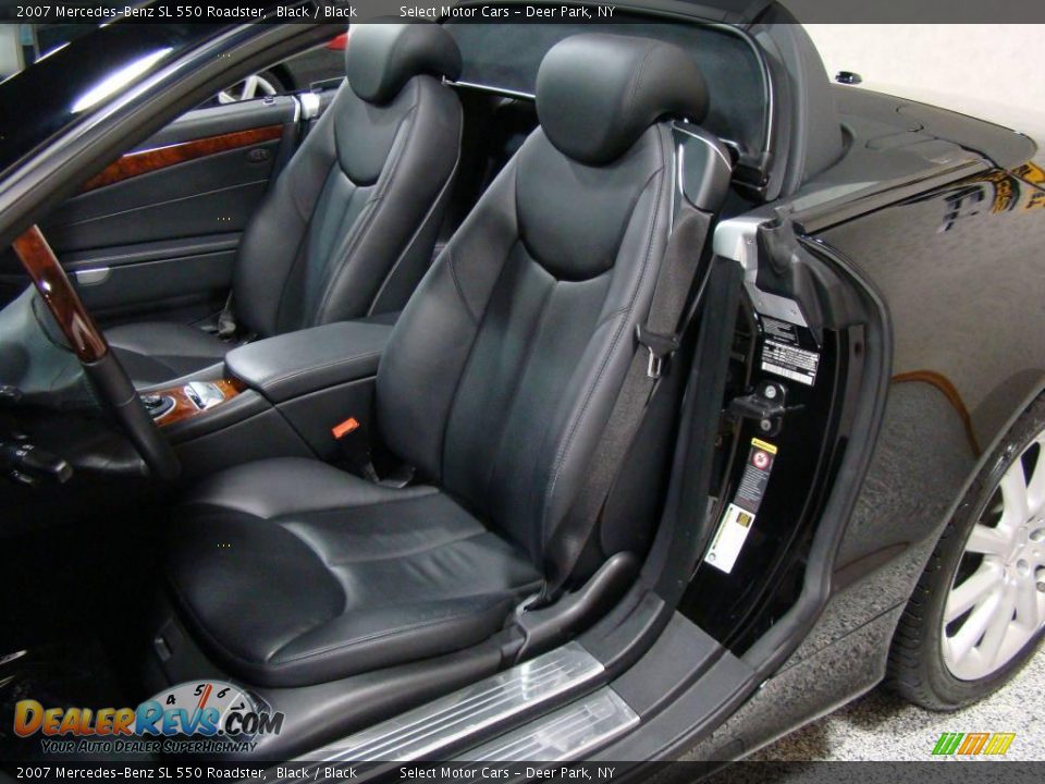 2007 Mercedes-Benz SL 550 Roadster Black / Black Photo #8