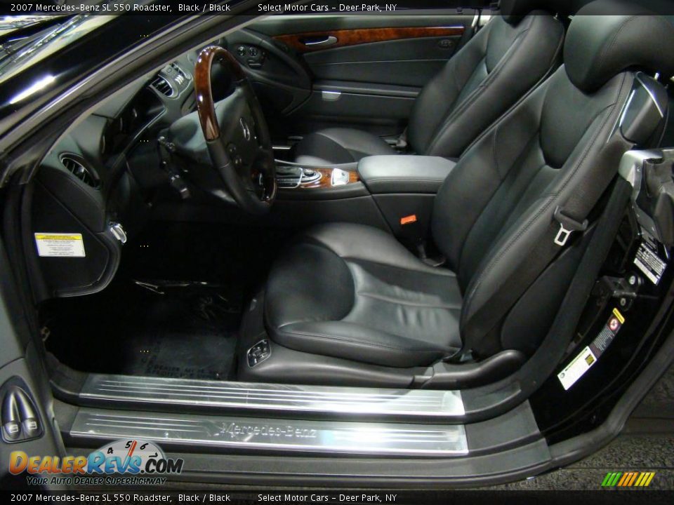 2007 Mercedes-Benz SL 550 Roadster Black / Black Photo #9