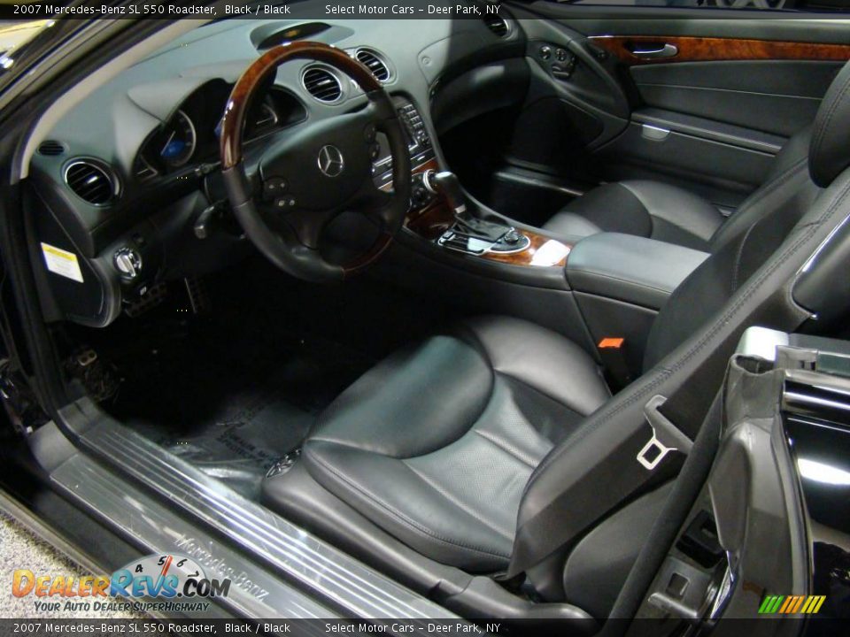 2007 Mercedes-Benz SL 550 Roadster Black / Black Photo #10