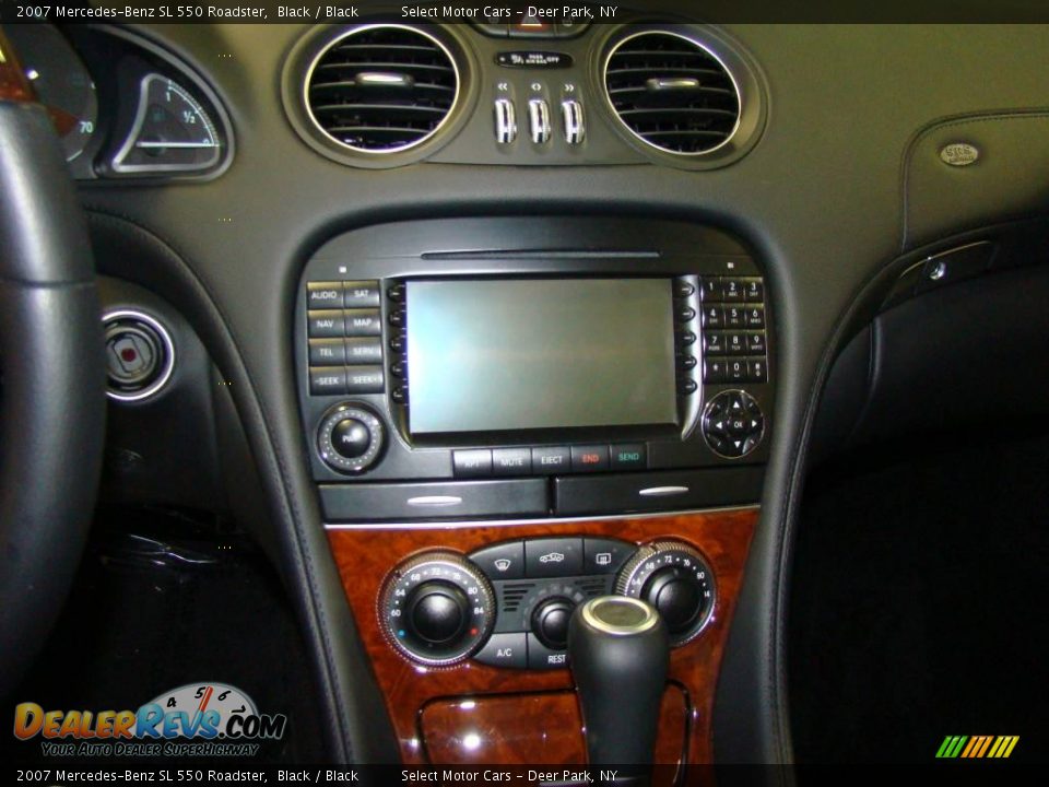 2007 Mercedes-Benz SL 550 Roadster Black / Black Photo #11
