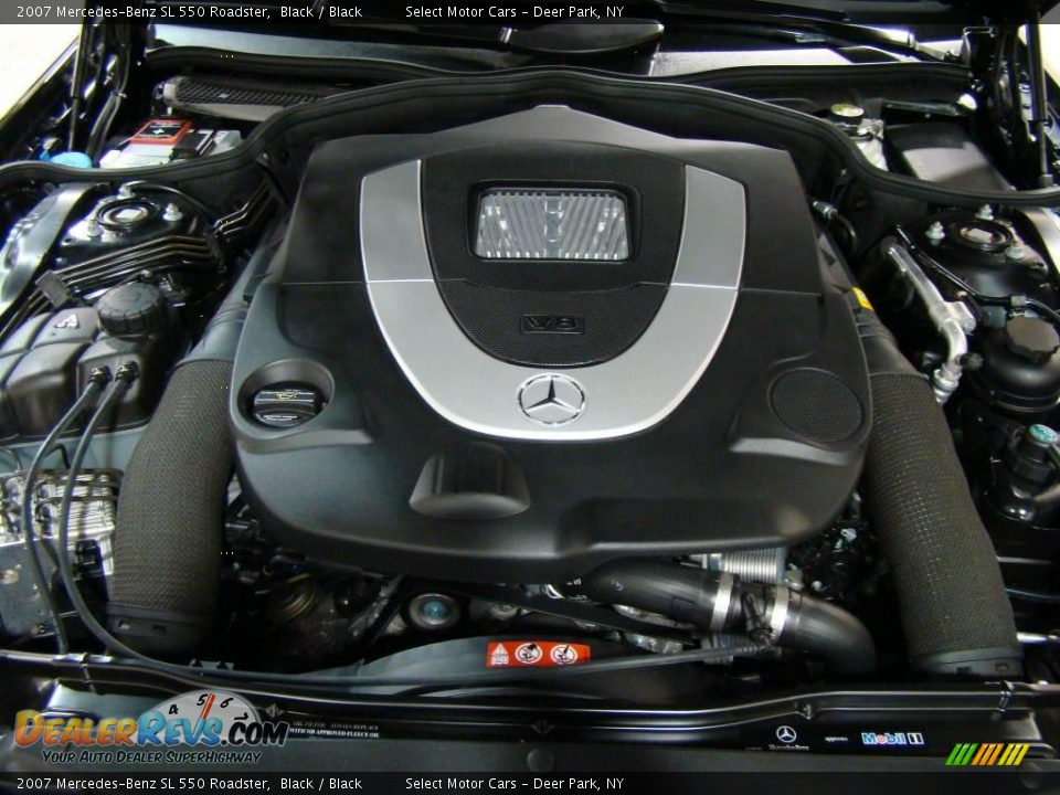 2007 Mercedes-Benz SL 550 Roadster Black / Black Photo #14