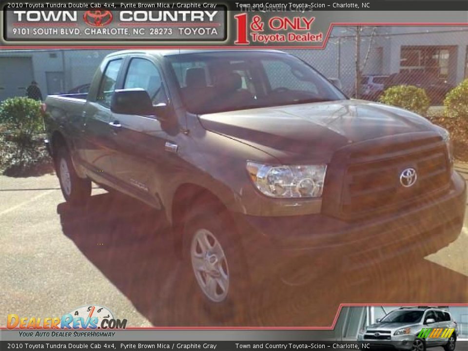 2010 Toyota Tundra Double Cab 4x4 Pyrite Brown Mica / Graphite Gray Photo #1