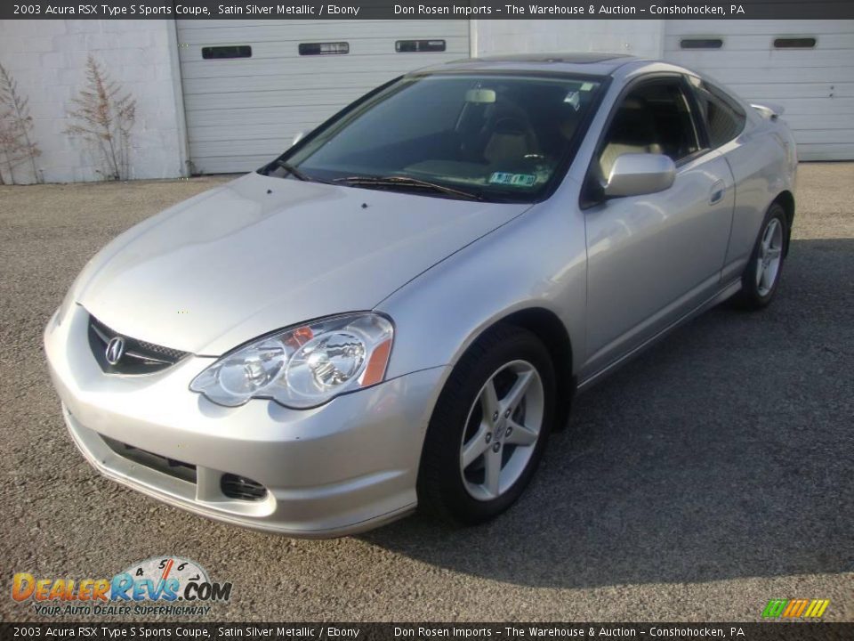 2003 Acura RSX Type S Sports Coupe Satin Silver Metallic / Ebony Photo #1