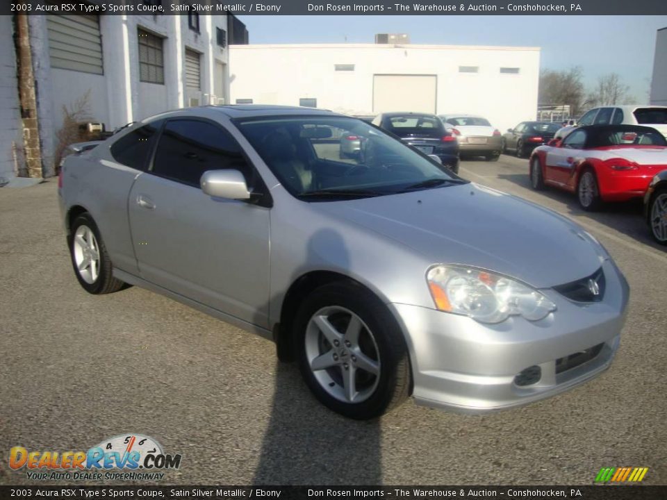 2003 Acura RSX Type S Sports Coupe Satin Silver Metallic / Ebony Photo #5