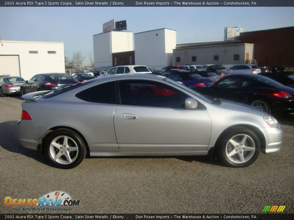 2003 Acura RSX Type S Sports Coupe Satin Silver Metallic / Ebony Photo #6
