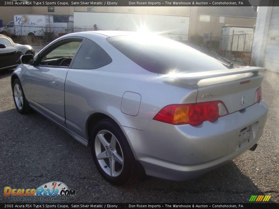 2003 Acura RSX Type S Sports Coupe Satin Silver Metallic / Ebony Photo #9