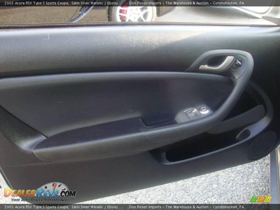 2003 Acura RSX Type S Sports Coupe Satin Silver Metallic / Ebony Photo #13
