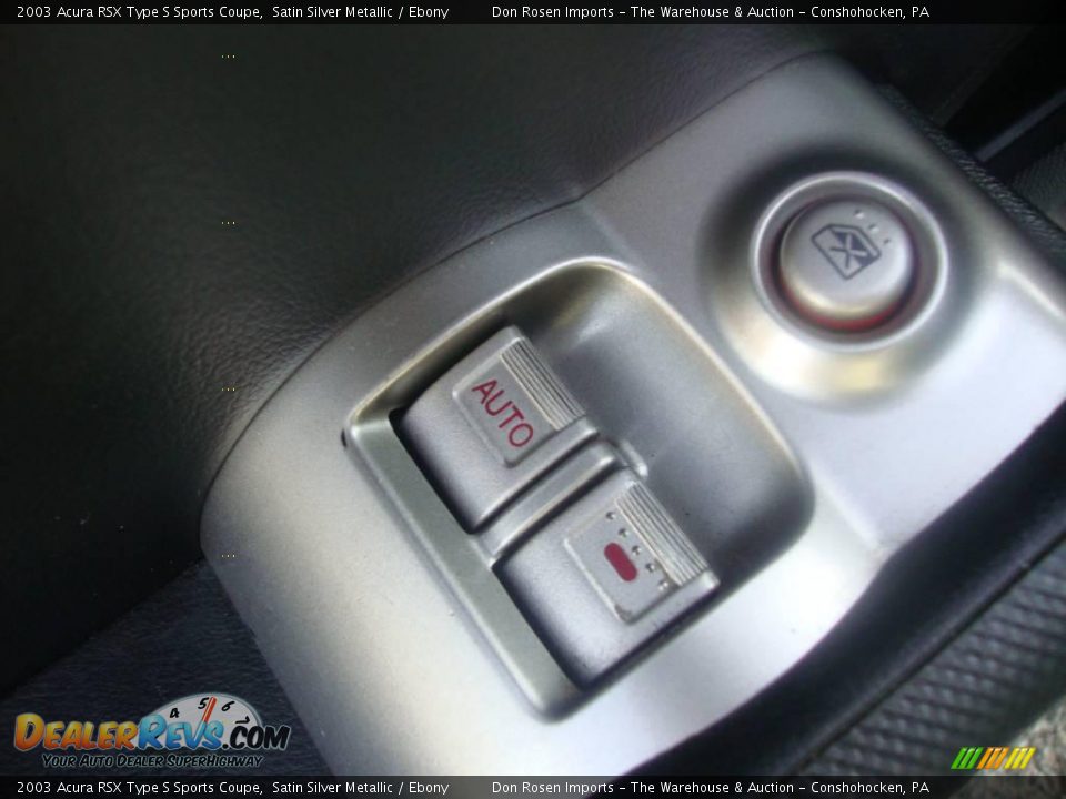 2003 Acura RSX Type S Sports Coupe Satin Silver Metallic / Ebony Photo #14