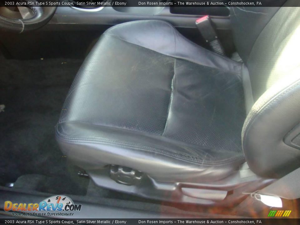 2003 Acura RSX Type S Sports Coupe Satin Silver Metallic / Ebony Photo #15