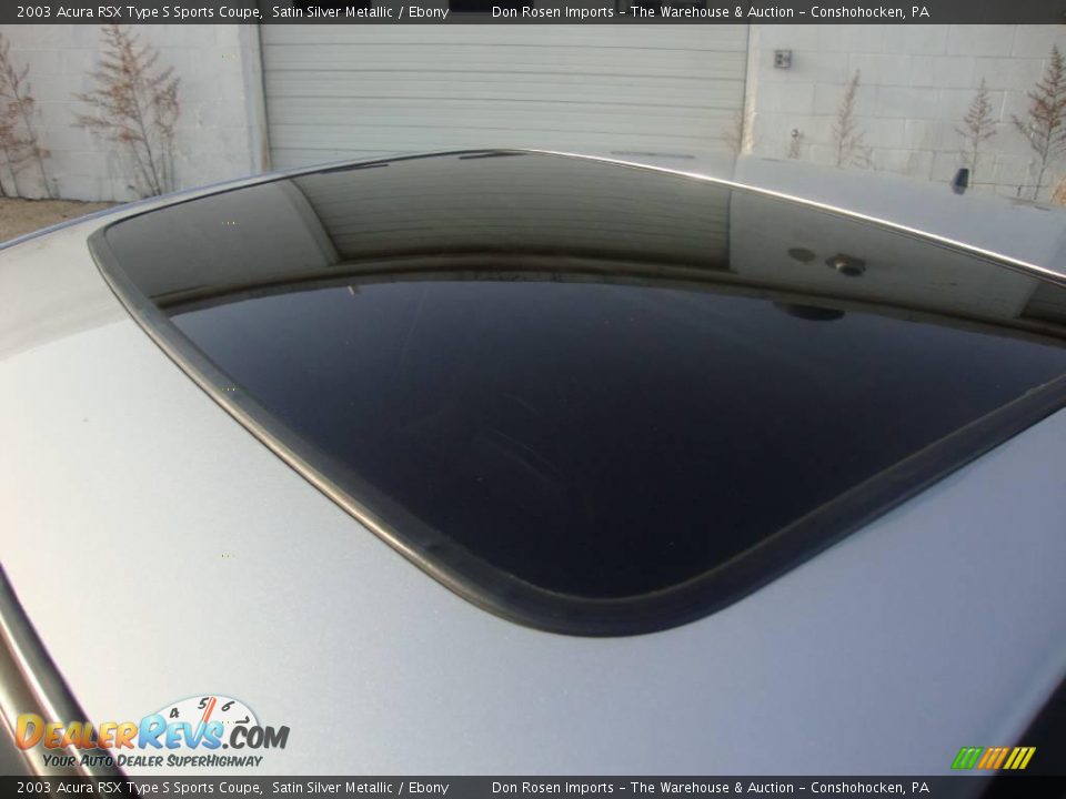2003 Acura RSX Type S Sports Coupe Satin Silver Metallic / Ebony Photo #17
