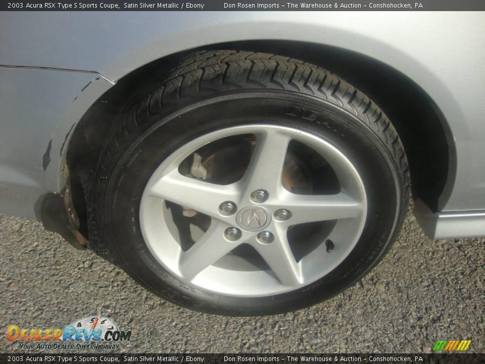 2003 Acura RSX Type S Sports Coupe Satin Silver Metallic / Ebony Photo #23
