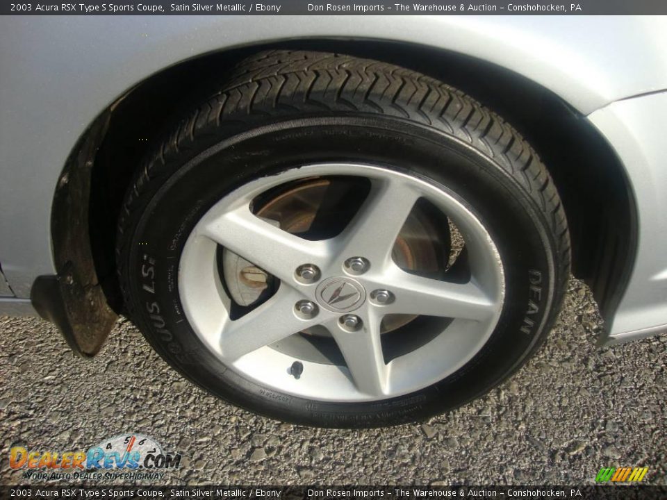 2003 Acura RSX Type S Sports Coupe Satin Silver Metallic / Ebony Photo #24