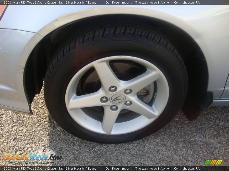 2003 Acura RSX Type S Sports Coupe Satin Silver Metallic / Ebony Photo #25