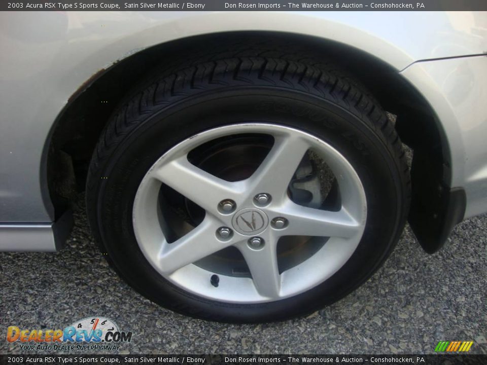 2003 Acura RSX Type S Sports Coupe Satin Silver Metallic / Ebony Photo #26