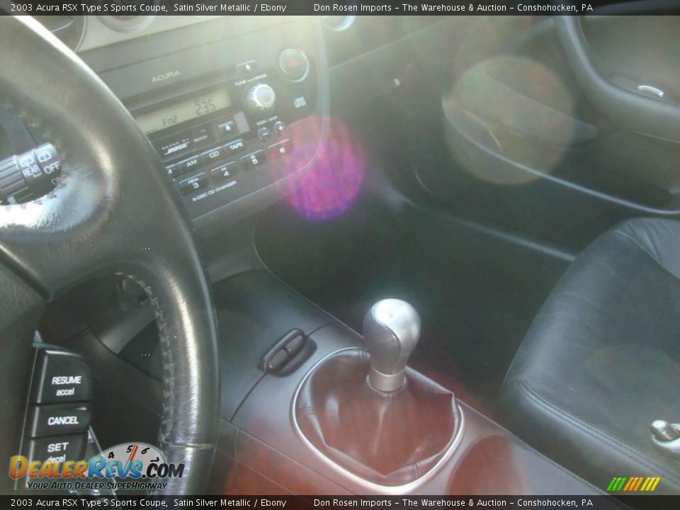 2003 Acura RSX Type S Sports Coupe Satin Silver Metallic / Ebony Photo #28
