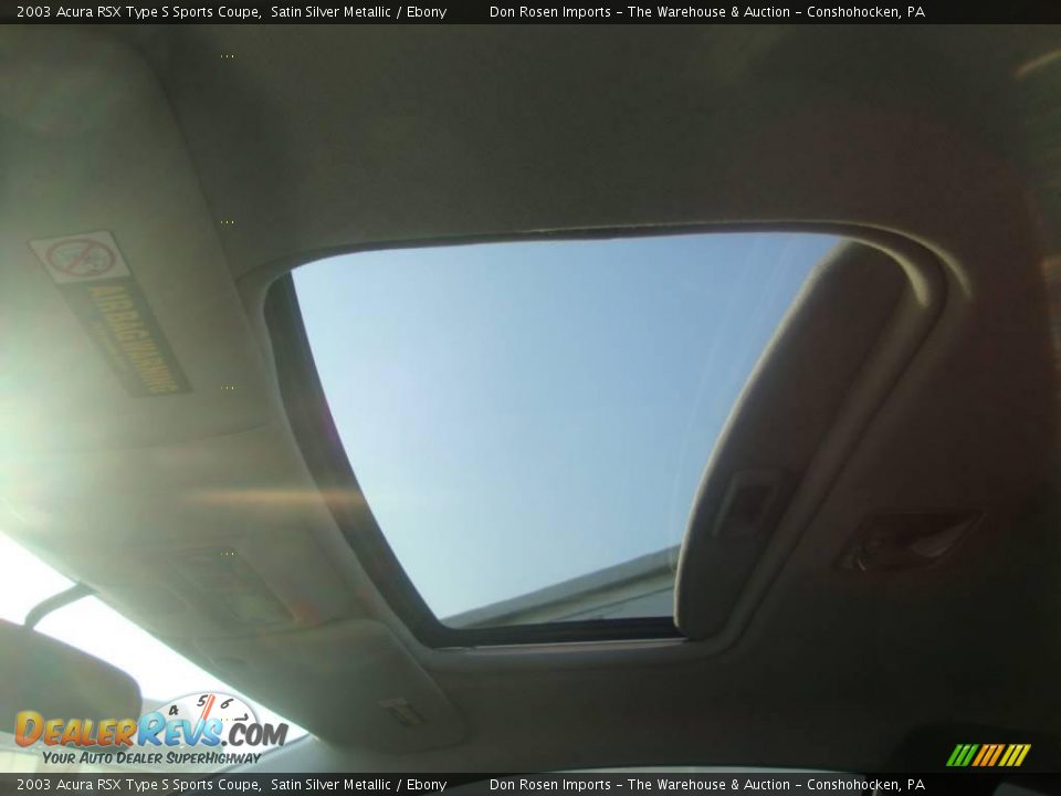 2003 Acura RSX Type S Sports Coupe Satin Silver Metallic / Ebony Photo #29