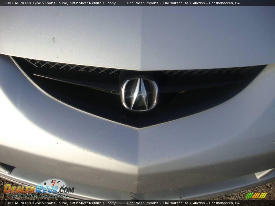 2003 Acura RSX Type S Sports Coupe Satin Silver Metallic / Ebony Photo #33