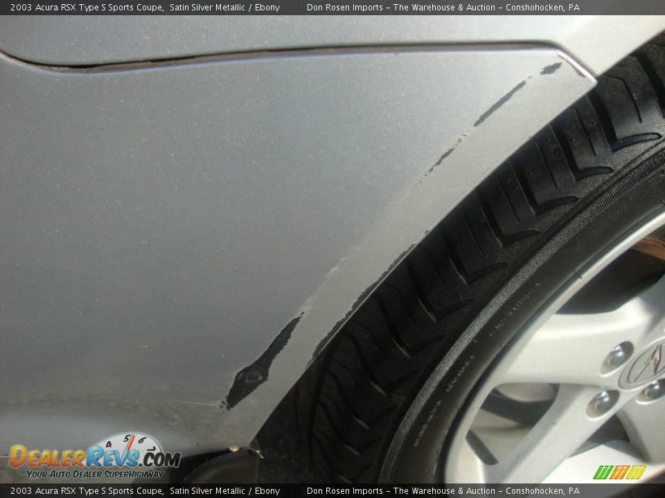 2003 Acura RSX Type S Sports Coupe Satin Silver Metallic / Ebony Photo #34