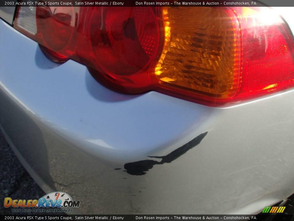 2003 Acura RSX Type S Sports Coupe Satin Silver Metallic / Ebony Photo #35
