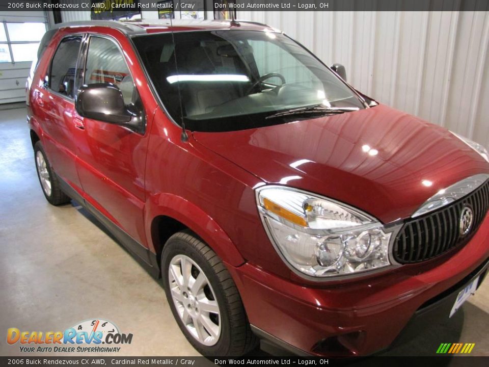 2006 Buick Rendezvous CX AWD Cardinal Red Metallic / Gray Photo #1